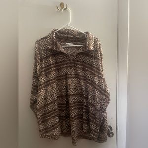 women’s maurices half zip crewneck